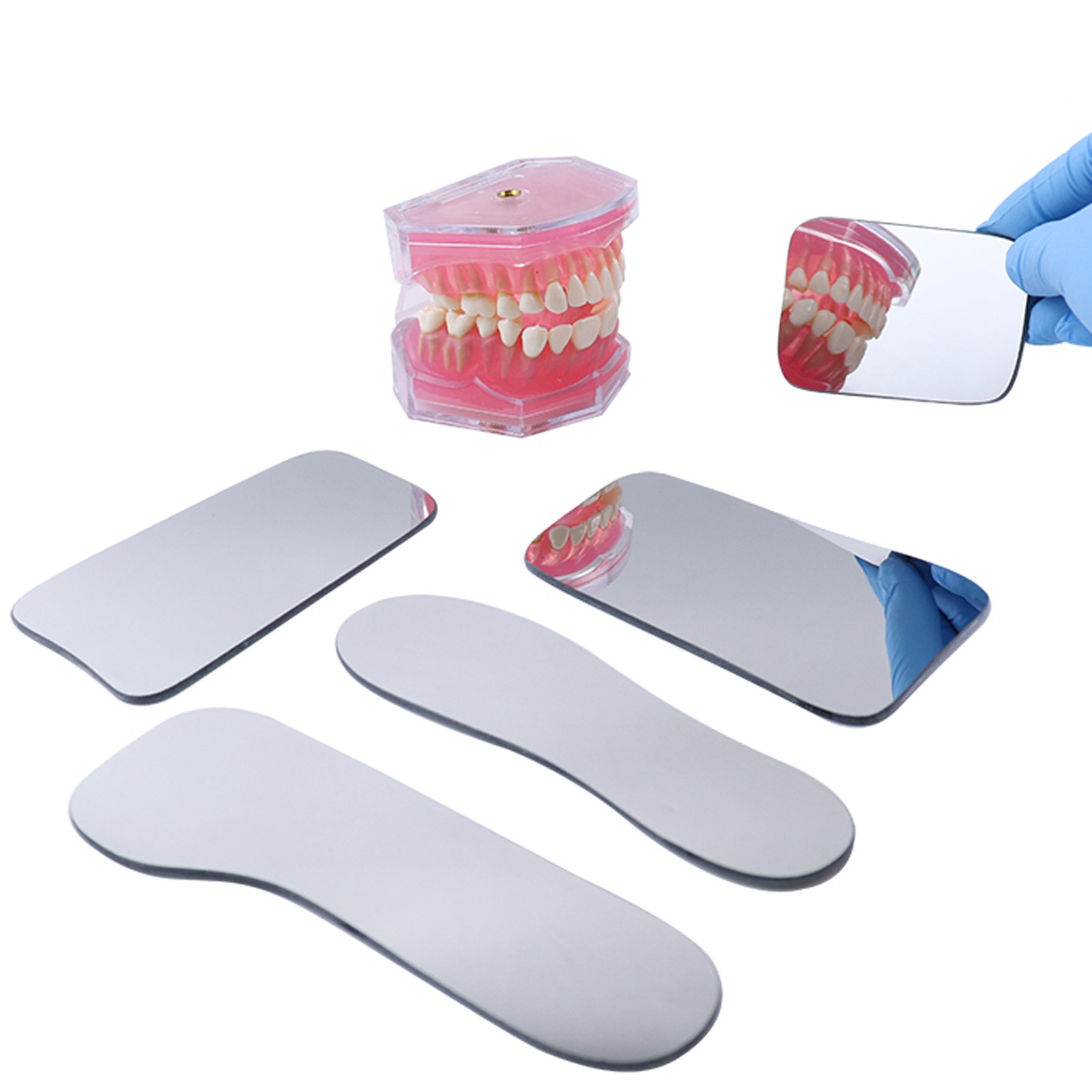 Dental Intraoral Orthodontic Occlusal 2Side Photographic Glass Mirror Photograpy
