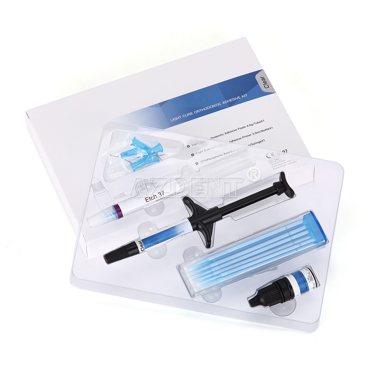 Dental Dentex Light Cure Orthodontic Composite Resin Adhesive Kit Syringe
