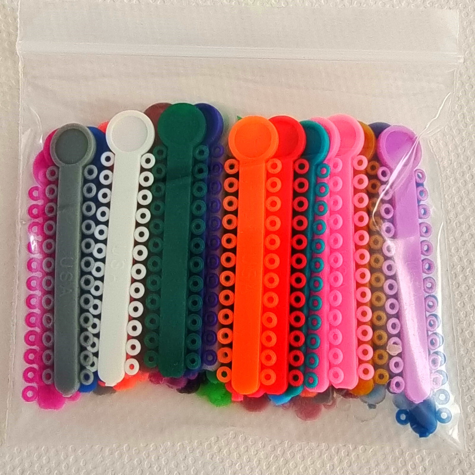 5Packs Dental Orthodontic Ligature Ties (Multi-Colored​）1040Pcs/Pack