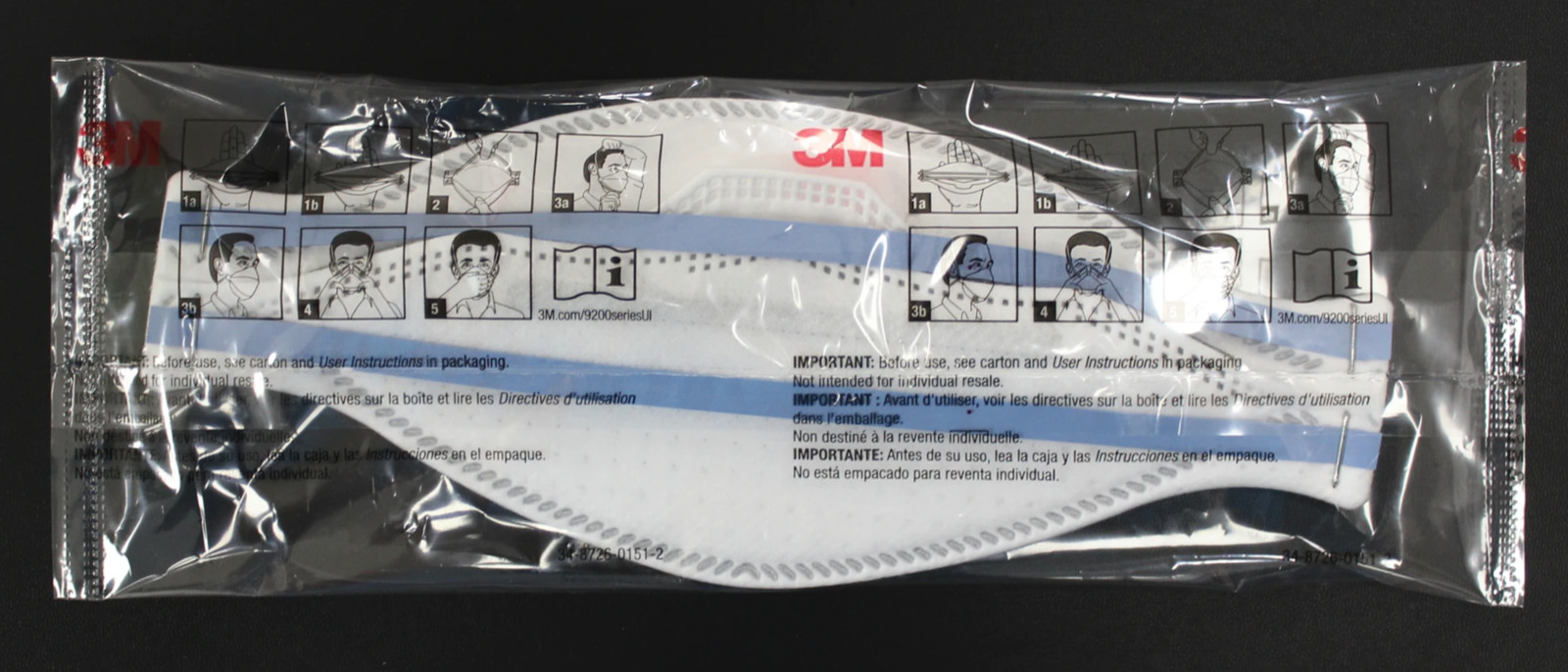 3M Aura 9205+ N95 Mask NIOSH Approved Particulate Respirator CASE OF 440