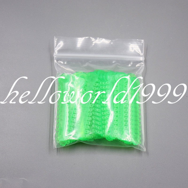 1 Pack 1008 Pcs Neon Green Dental Orthodontics Elastic Ligature Ties Rubber Band
