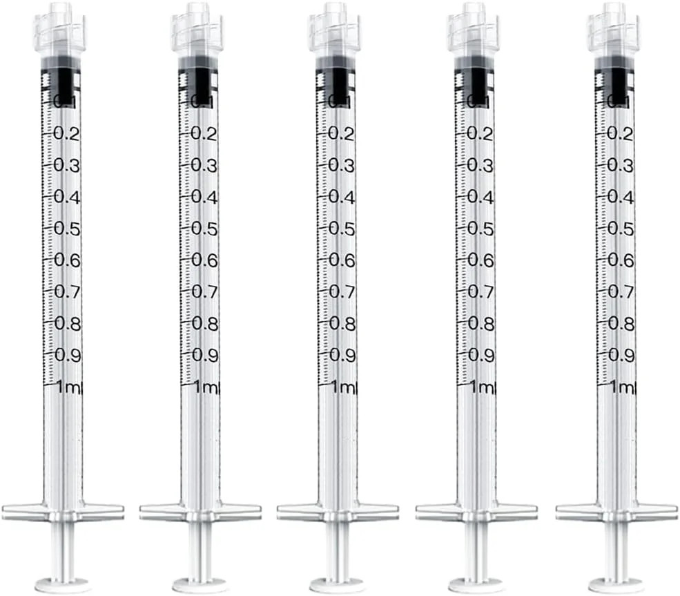 20 Pack 1Ml Luer Lock Syringes without Needle, 1 Ml Cc Disposable Syringe Indivi