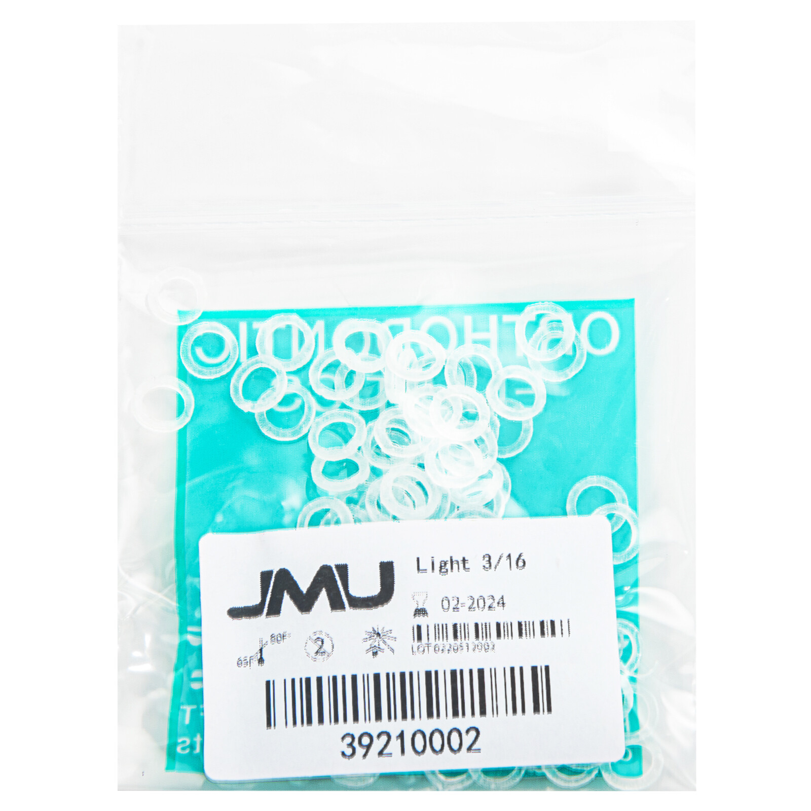 JMU Teeth Gaps Close Orthodontic Intraoral Elastic Bands Latex-Free Made In USA
