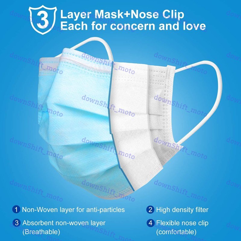 Disposable Face Mask 50 PCS PINK Non Medical 3-Ply Earloop Dust Cover Masks New