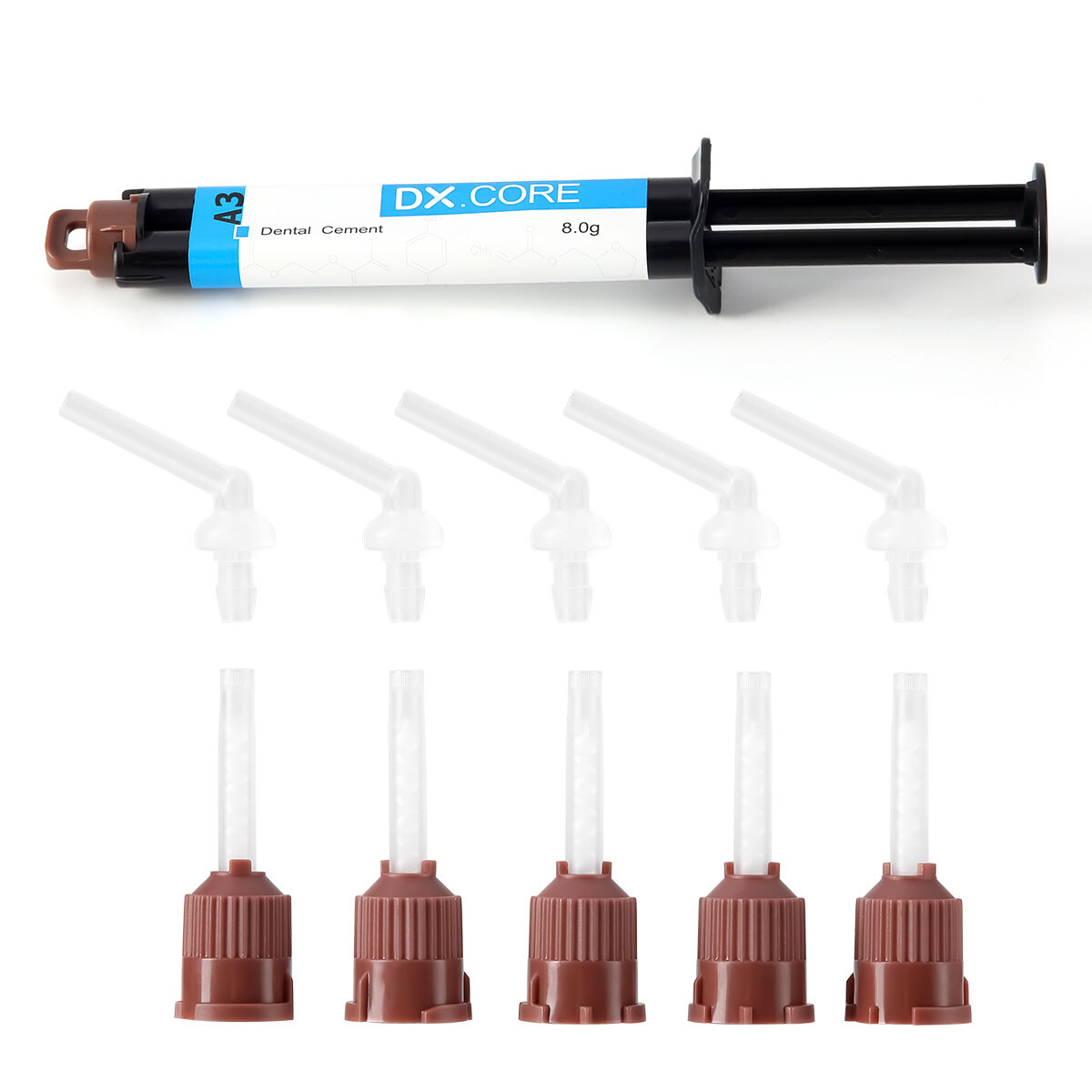 Dentex Dental Dual Cure Flowable Composite Resin Refill Core Build Up A2 A3 8g