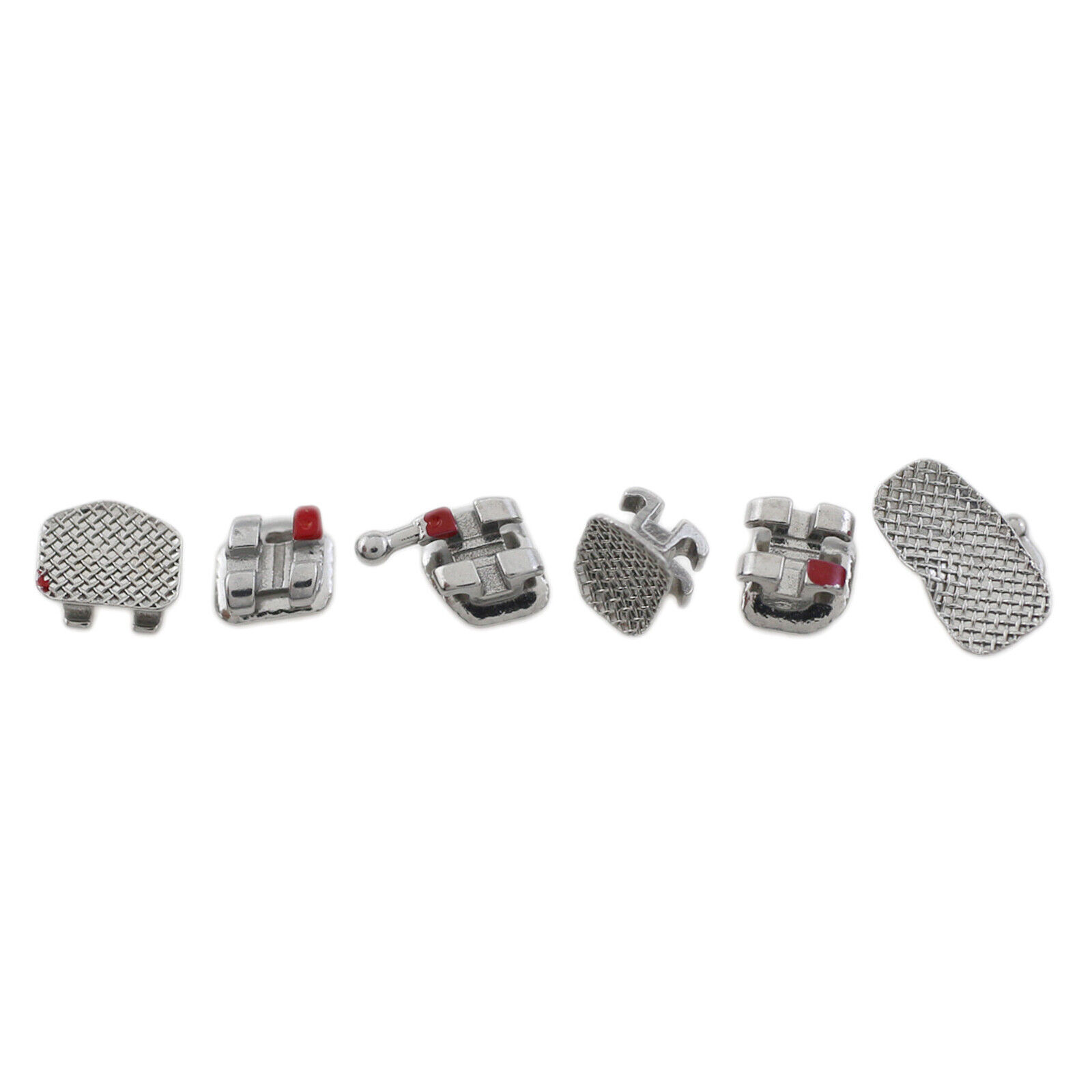 Dental Mini Brackets Orthodontic Braces Metal Roth MBT 022 3 / 345 Hooks 6-6 MIM