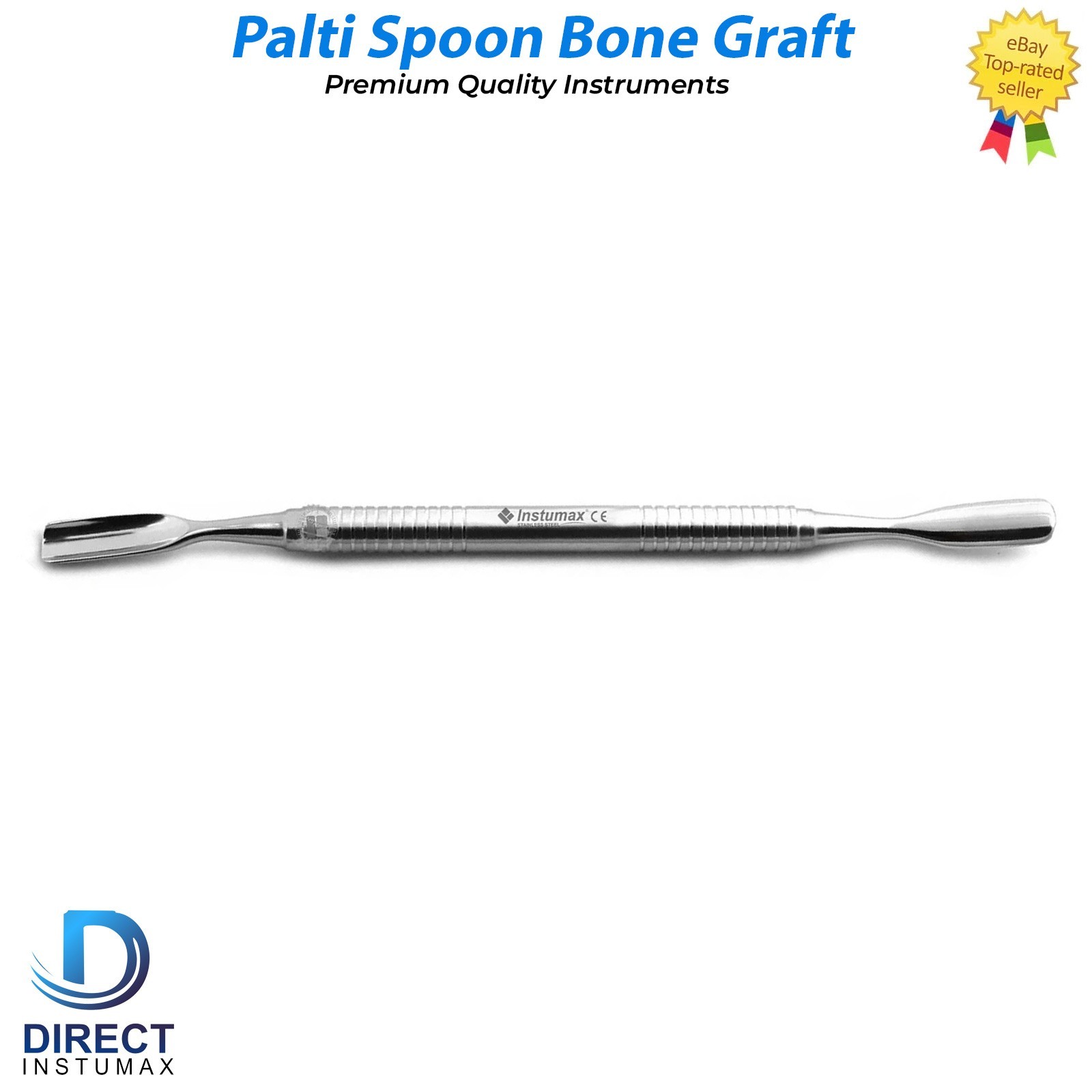 Dental Palti Bone Graft Scoop Packer Double Ended Surgical Implant Instruments