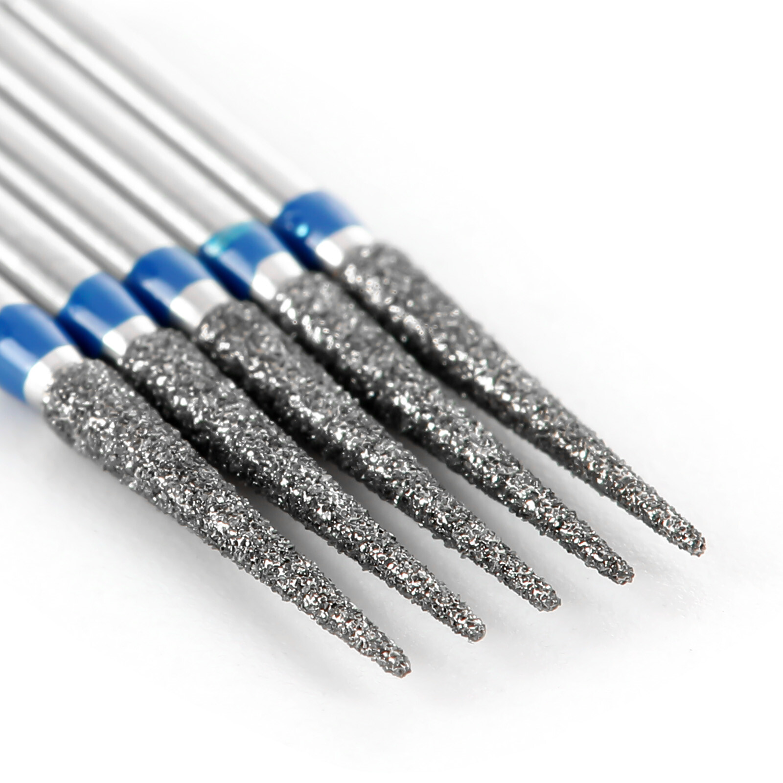 Dental Diamond Burs Needle Type FG Medium/Fine/Coarse Grit Friction Grip Burs