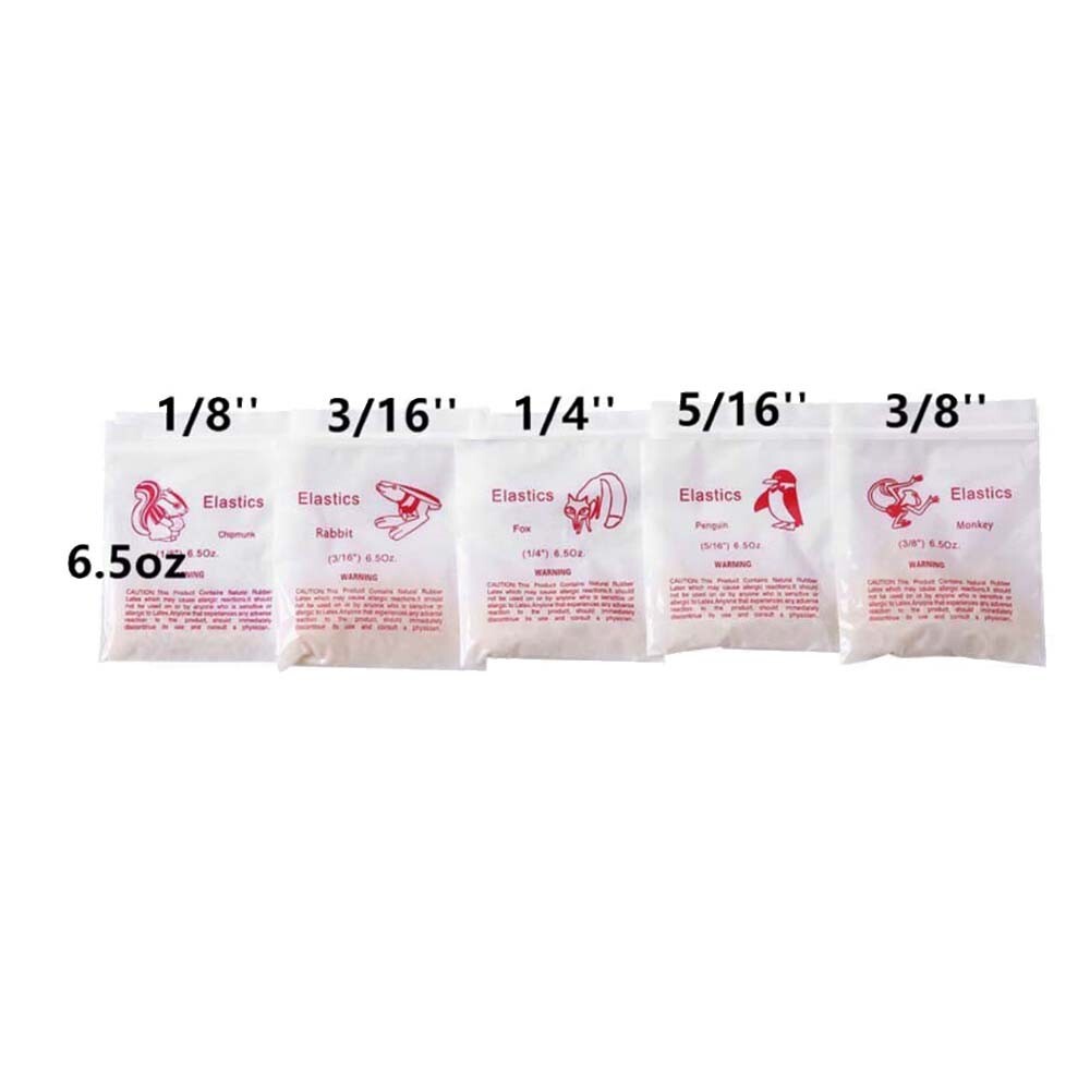 1 Bag 100PCS Dental Orthodontic Elastic Rubber Bands Brace Fox 6.5OZ 1/4″