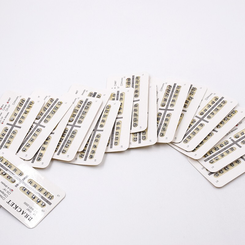 20Packs Dental Ortho Bracket Mini/Standard Roth MBT Edgewise 018/022 3/345 Hooks