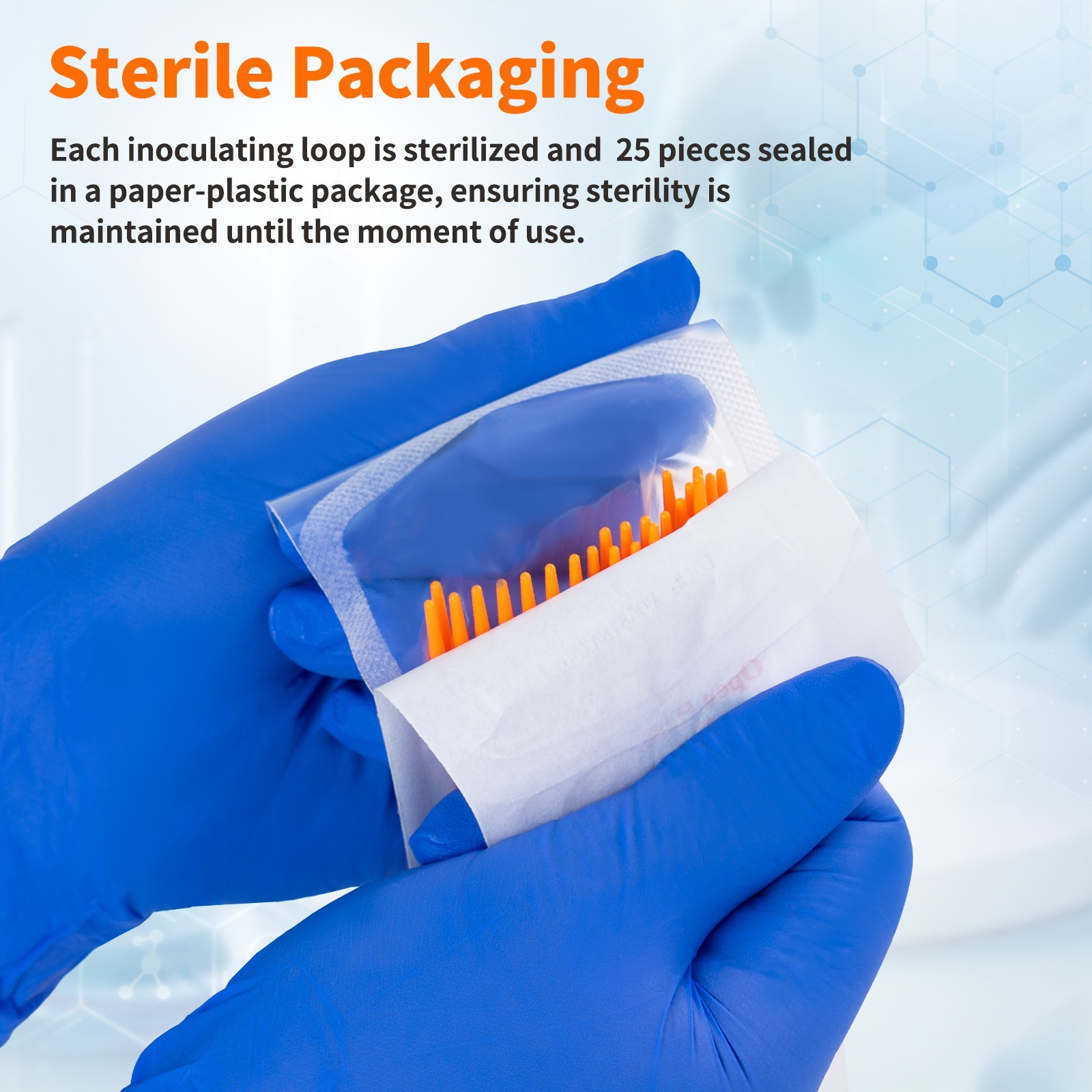 Biologix 1ul/10ul Inoculating Loop, Sterile, Polystyrene, 25/Bag