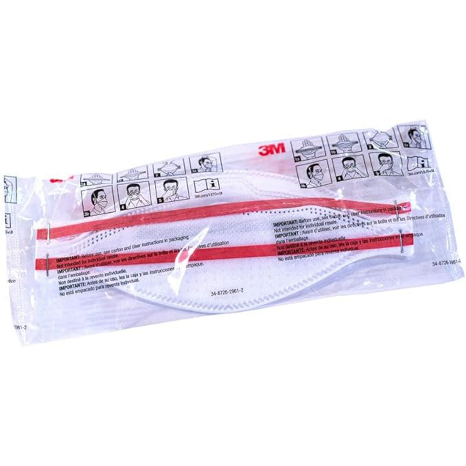 3M Aura Particulate Respirator Surgical Mask Flat Fold 240 per Case 1870+