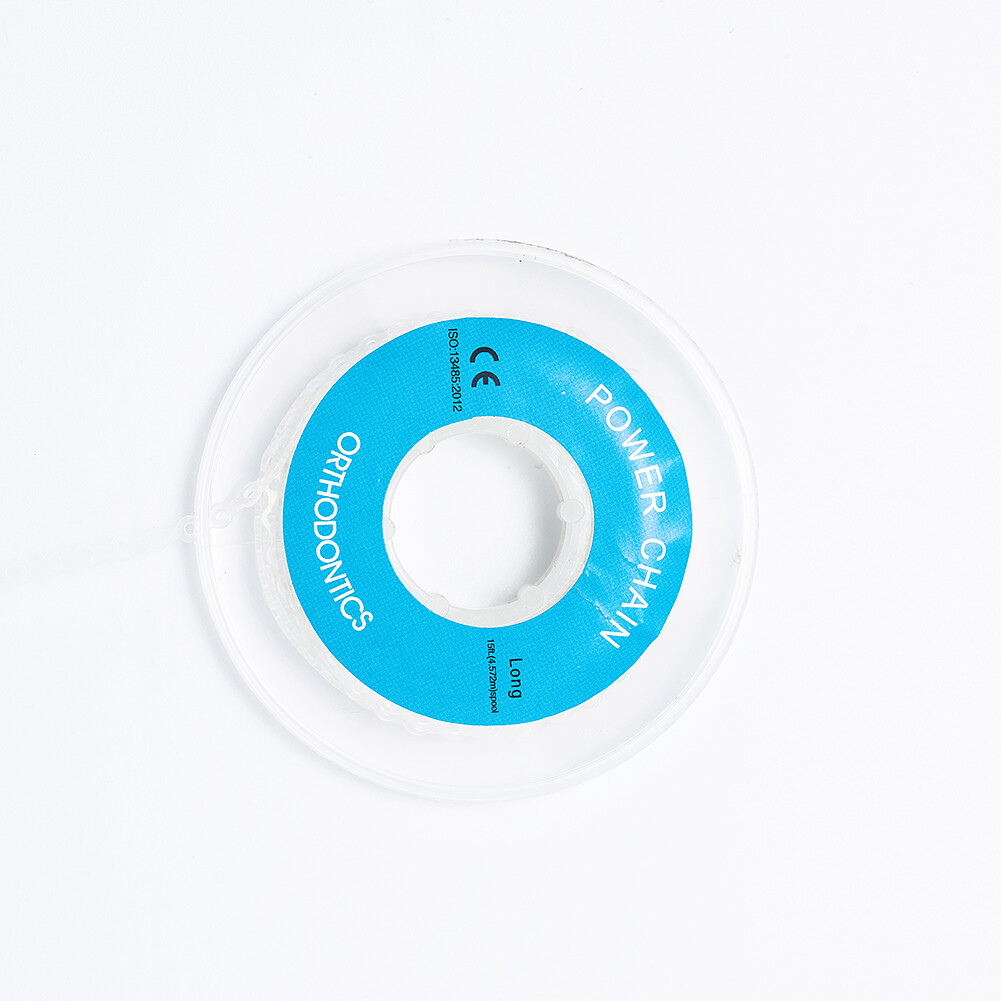 Dental Orthodontic Elastic Rubber Power Chain Rubber Band for BraceHigh Strengt