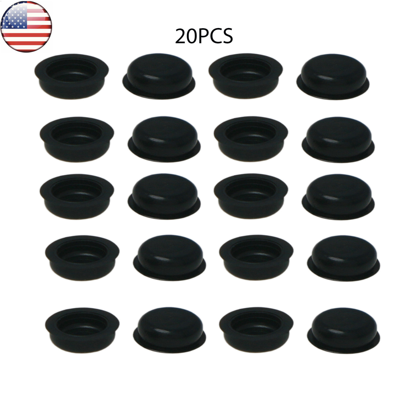 US Dental Overdenture Retention Black Caps Metal Housing fits Locator Abutments