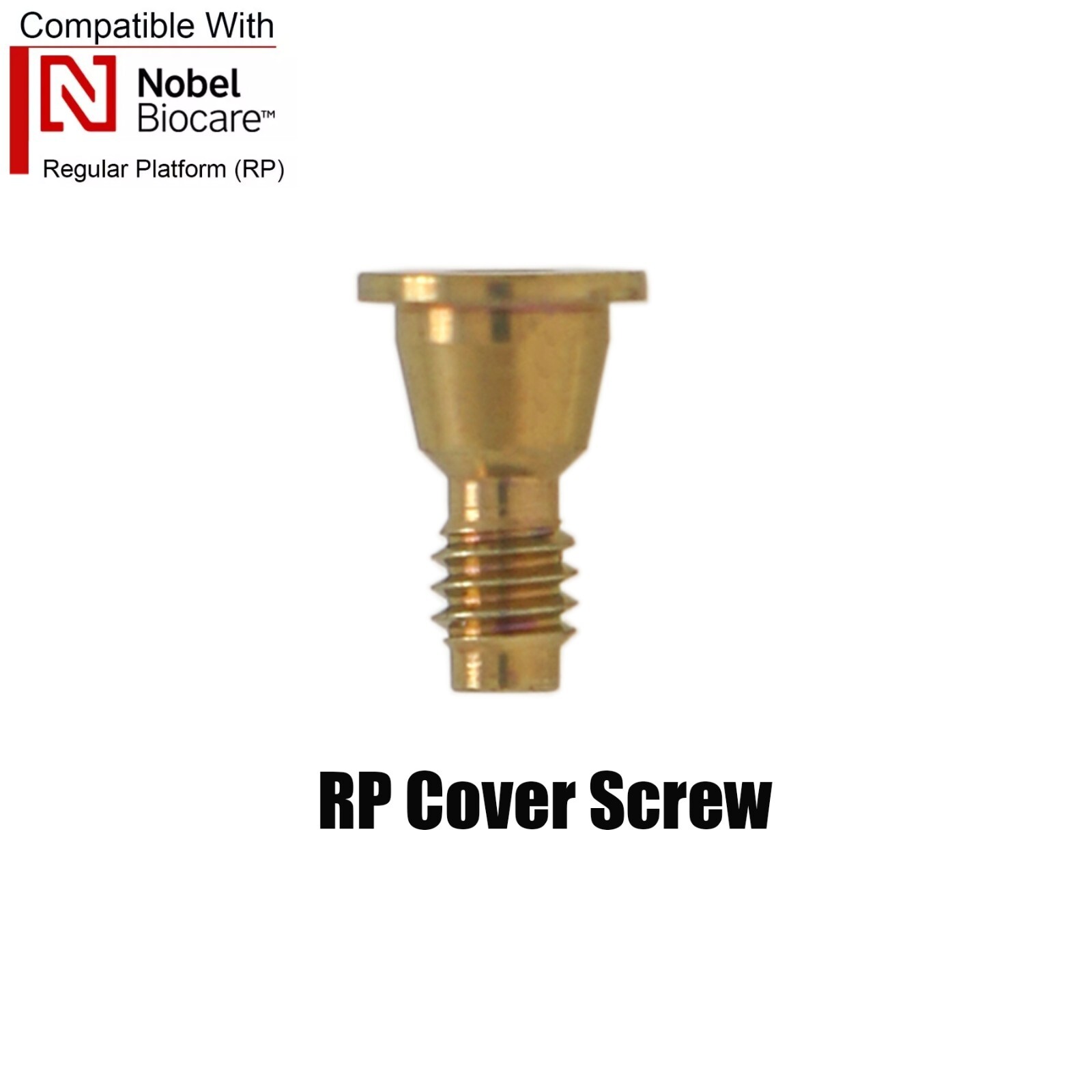 US Nobel Active Dental Regular Platform RP Healing Abutments & Cap Closure Screw