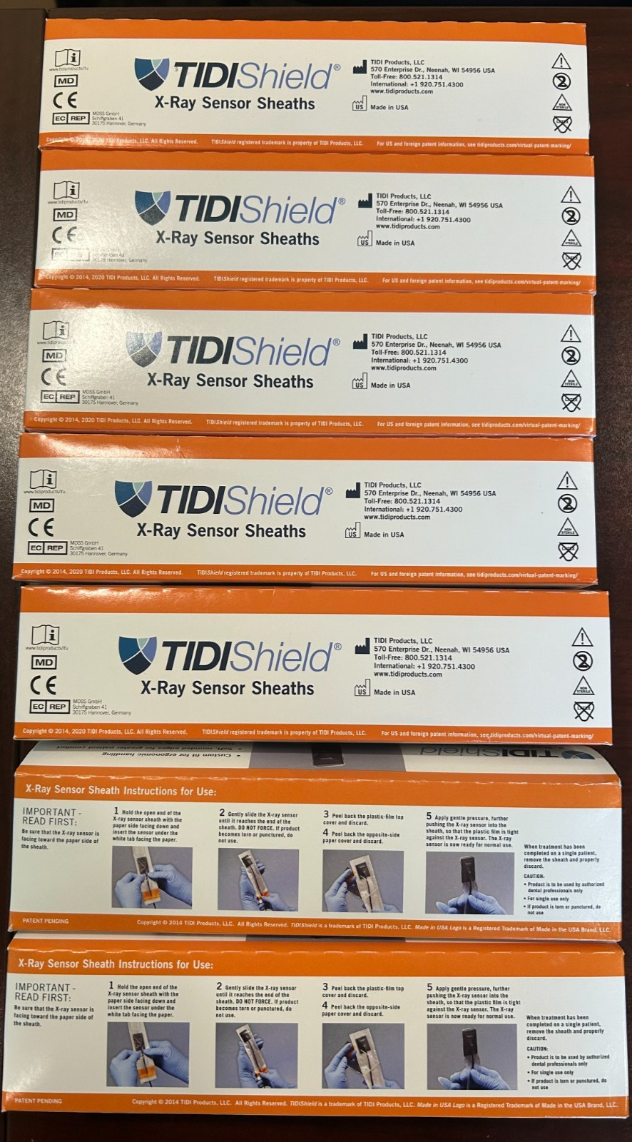 Kodak 6100 X-Ray Sensor Sheaths Size 1 TIDIShield 600+ Count Dental Barriers