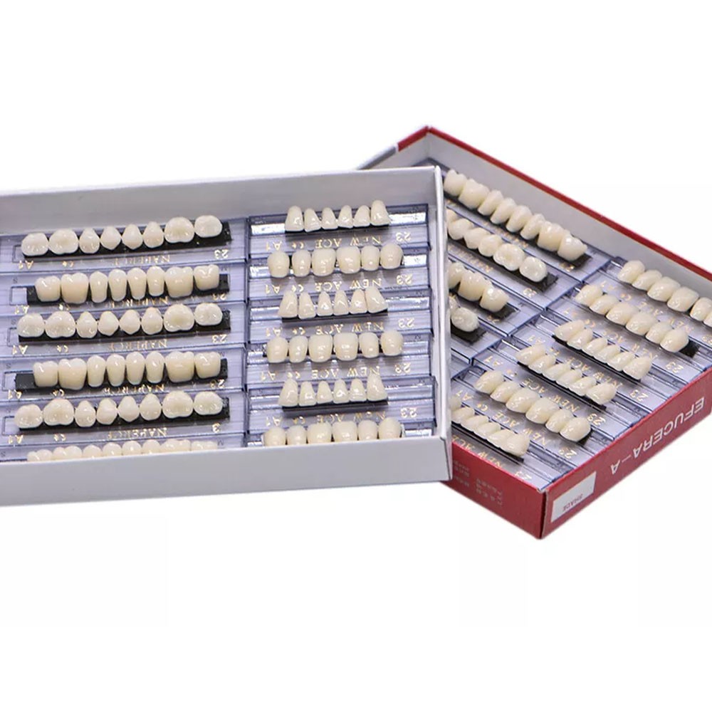 1-10Box Dental Acrylic Resin Denture 23# A1 Full Set Teeth Upper Lower Shade NEW