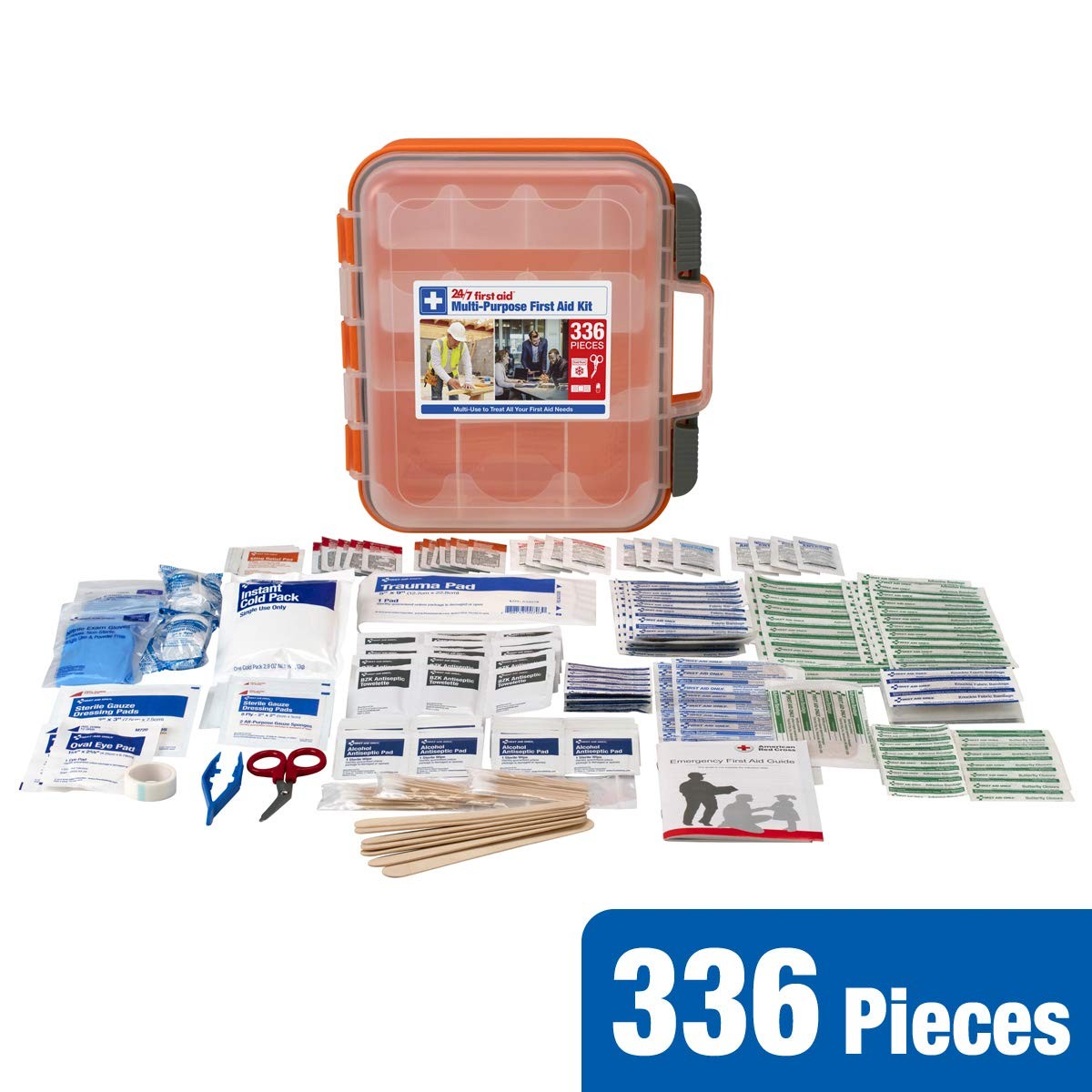24/7 First Aid OSHA Compliant aid Kit, 1 Count (Pack of 1), Colors Vary