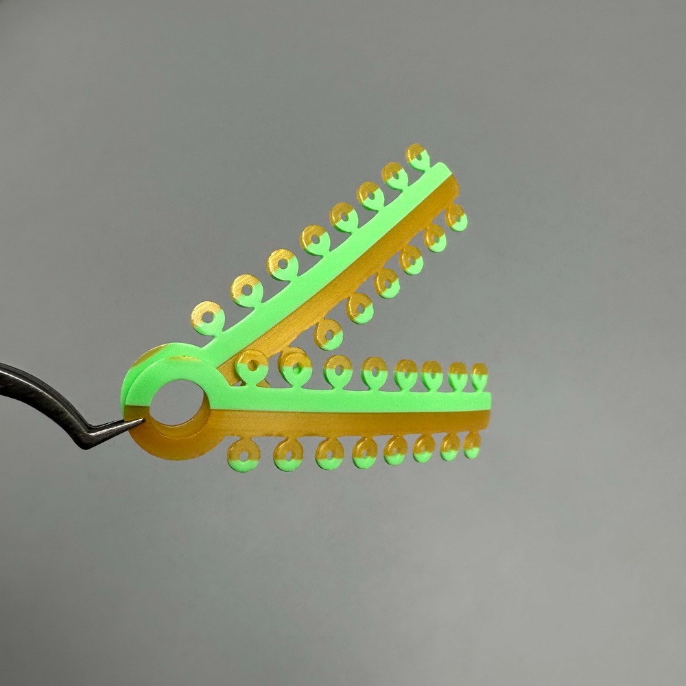 Dental Orthodontic Elastic Ligature Ties Rubber Bands Braces Double Color 320pcs
