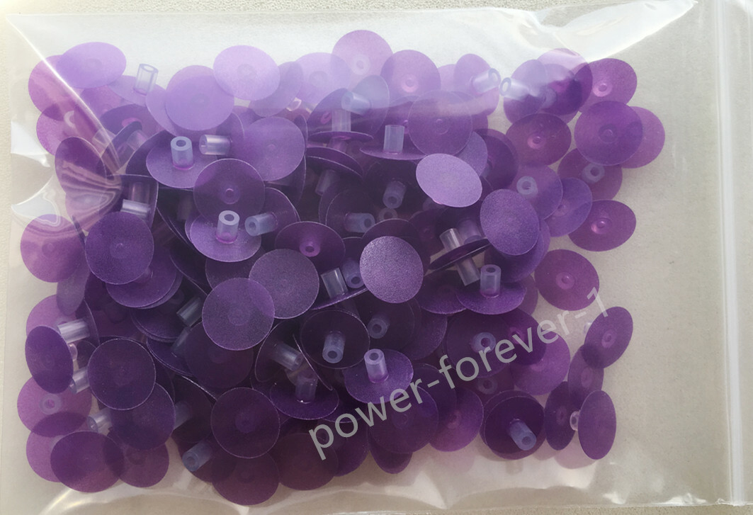 Dental Composite Polishing Kit Finishing Discs Wheel 12/14mm Stem Rainbow 50Pcs