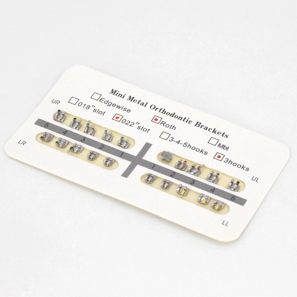 Dental Orthodontic Ligature Ties NiTi Arch Wire 0.022 Roth Brackets Braces Kit
