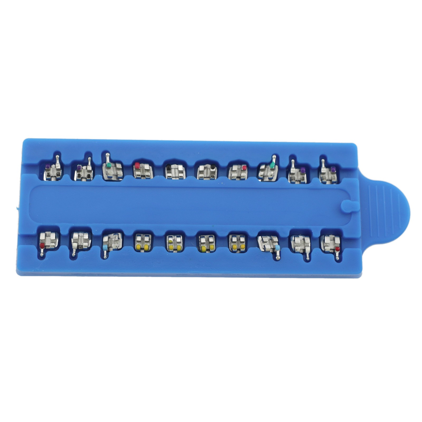 MIM MINI Orthodontic Brackets Dental Metal Brace MBT Roth 022 018 345 With Hooks