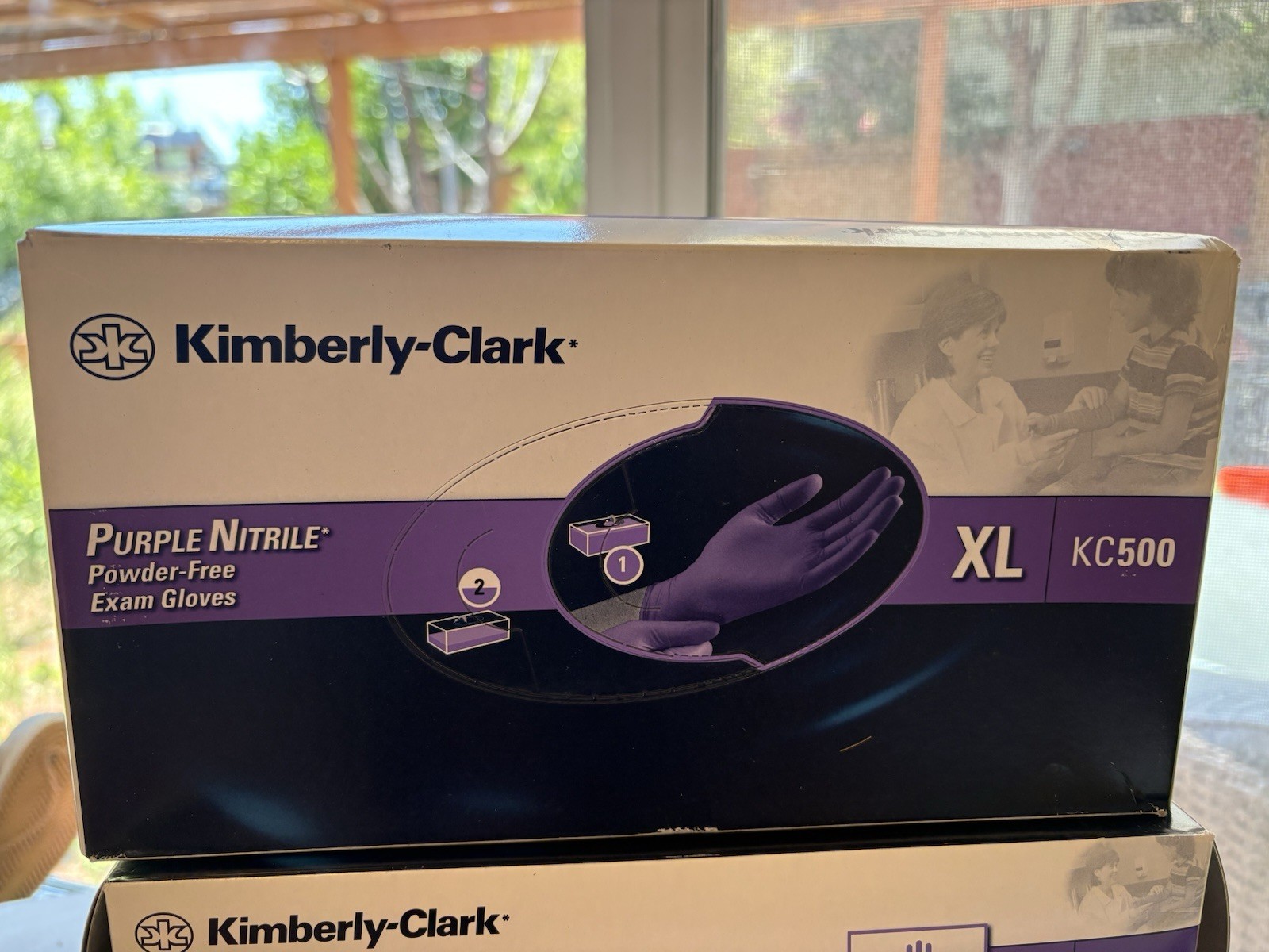 Lot Of KIMTECH & Kimberly-Clark Purple Nitrile Powder Free Exam Gloves XL