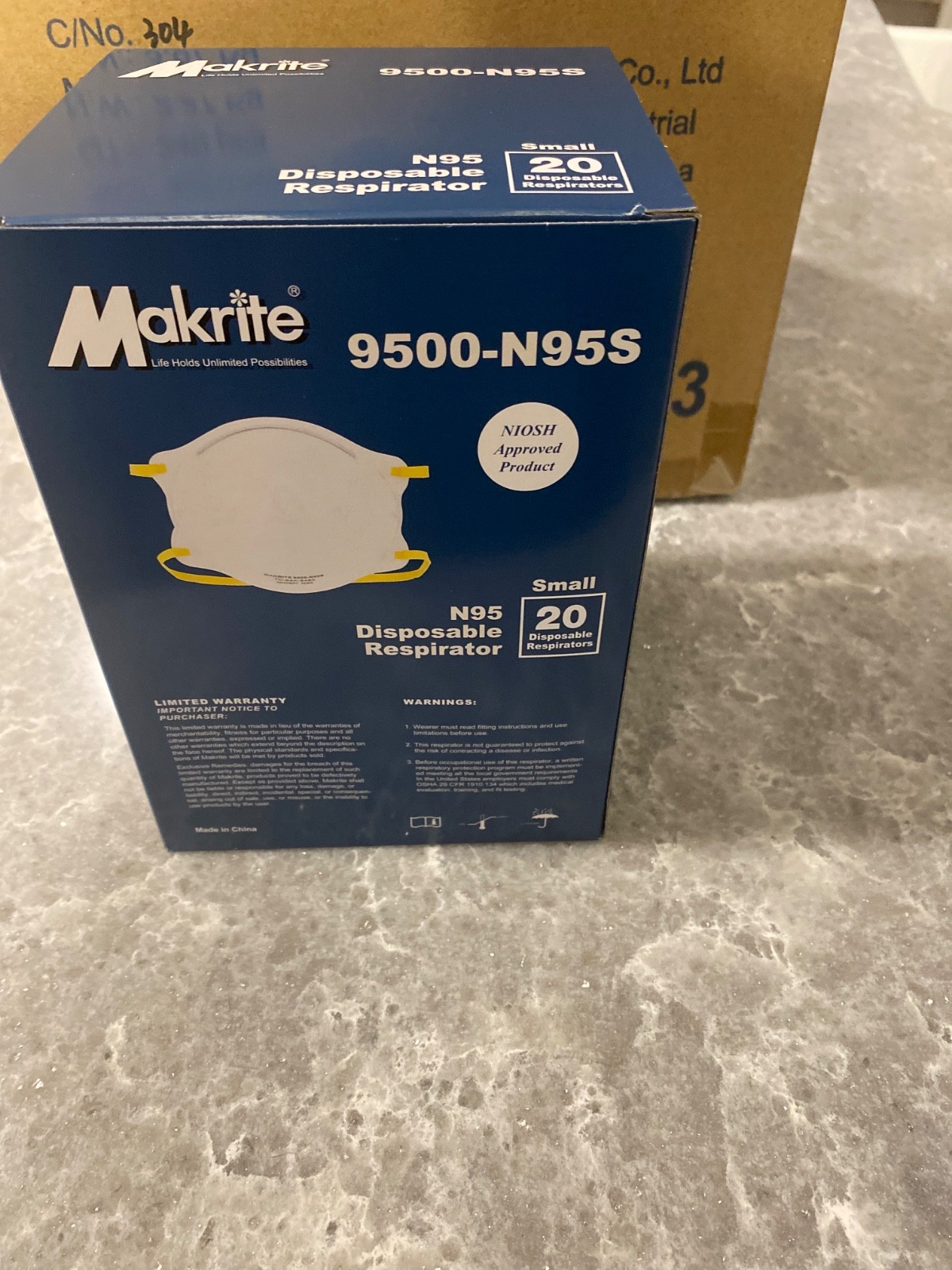 N95 masks small Case of 240