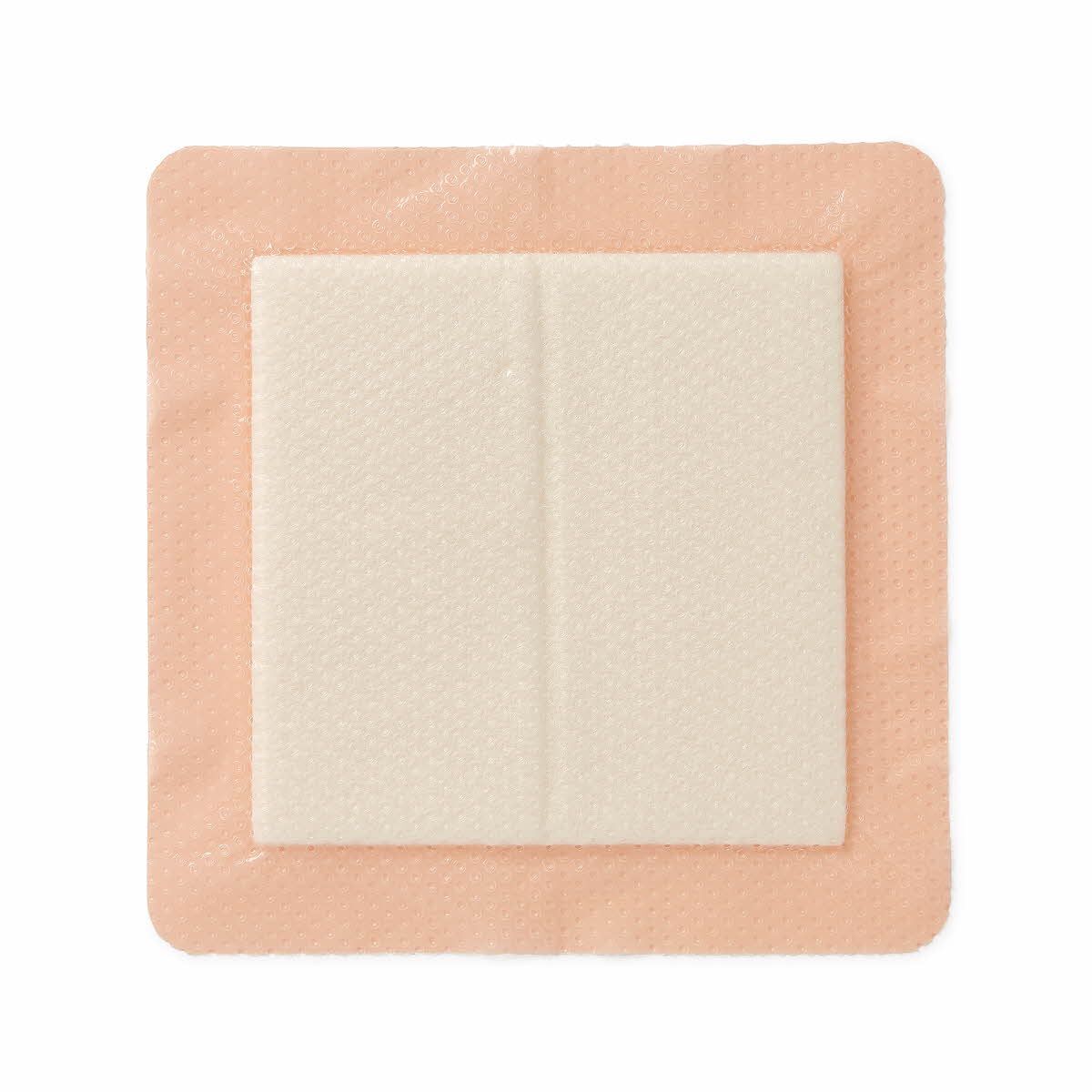 Medline Optifoam Gentle EX Bordered Foam Adhesive Dressing, 6″ x 6″ Square 10/BX