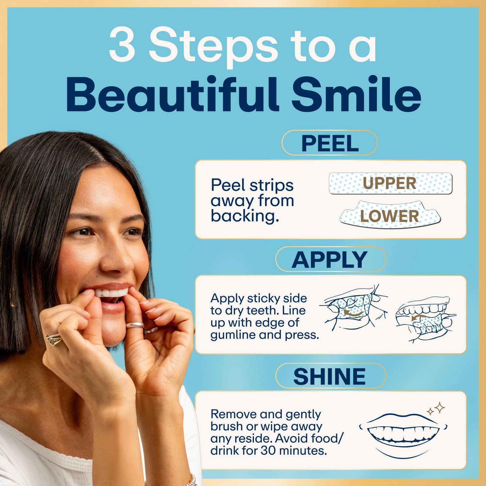 4.94 Fl Oz (Pack of 4), Lumineux Teeth Whitening Kit Peroxide Free Enamel…