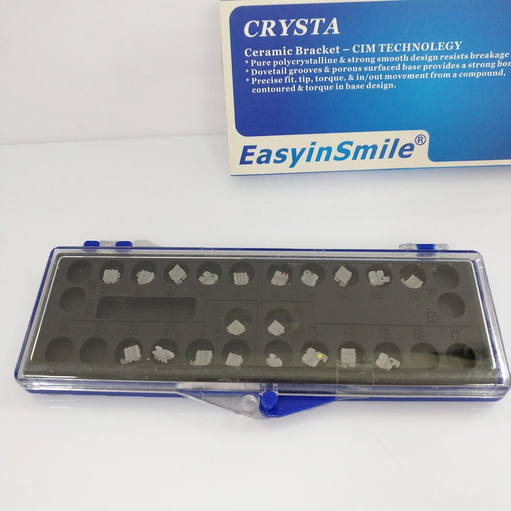 5PK Dental Ceramic Brackets Orthodontic Mini Clear Braces MBT/ROTH 022 345 Hooks