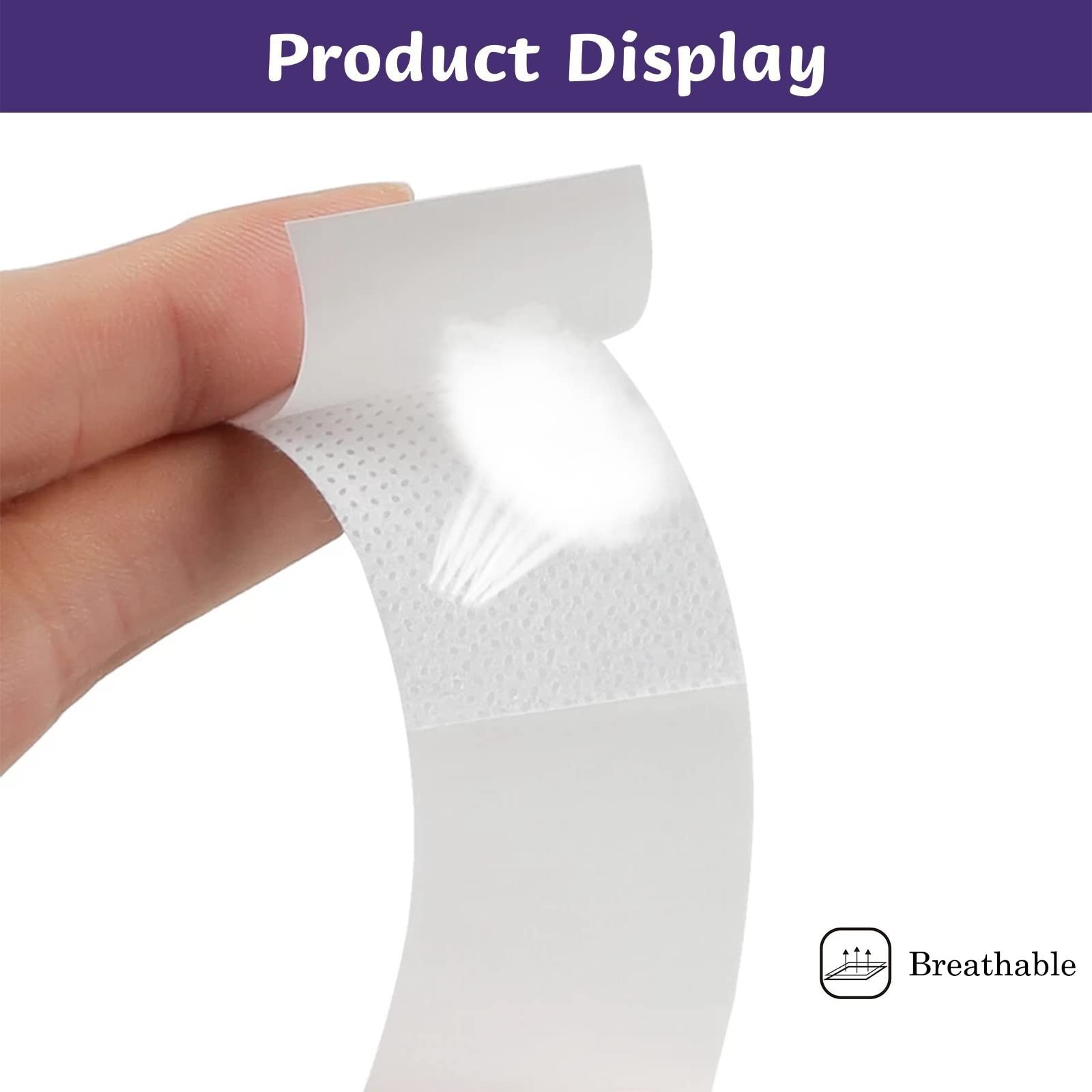 XIMYWRD Ostomy Barrier Strips, Elastic Skin Strips Non-woven Fabric