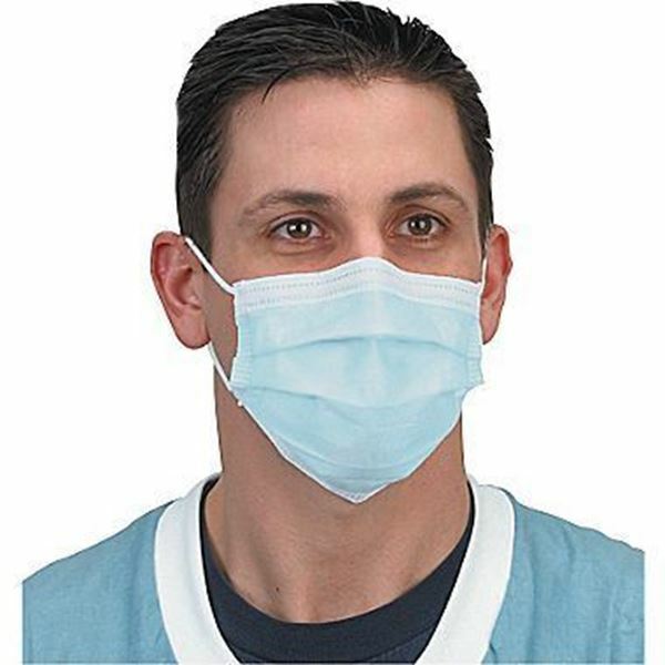 50 Pcs ASTM Level 1 3-ply Earloop Mask Made in USA AUTHORIZED CROSSTEX