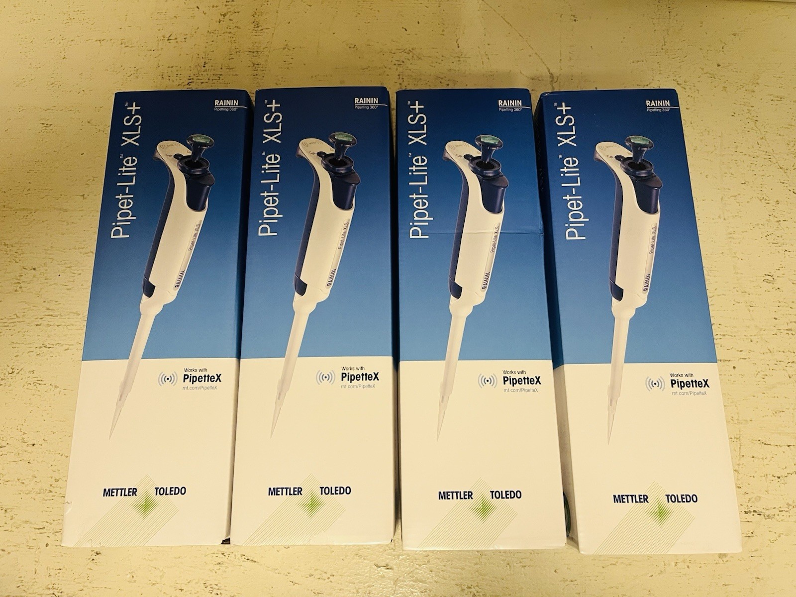 Rainin Pipet-Lite XLS Starter Set of 4 (P2, 20, 200, 1000) BRAND NEW 💎