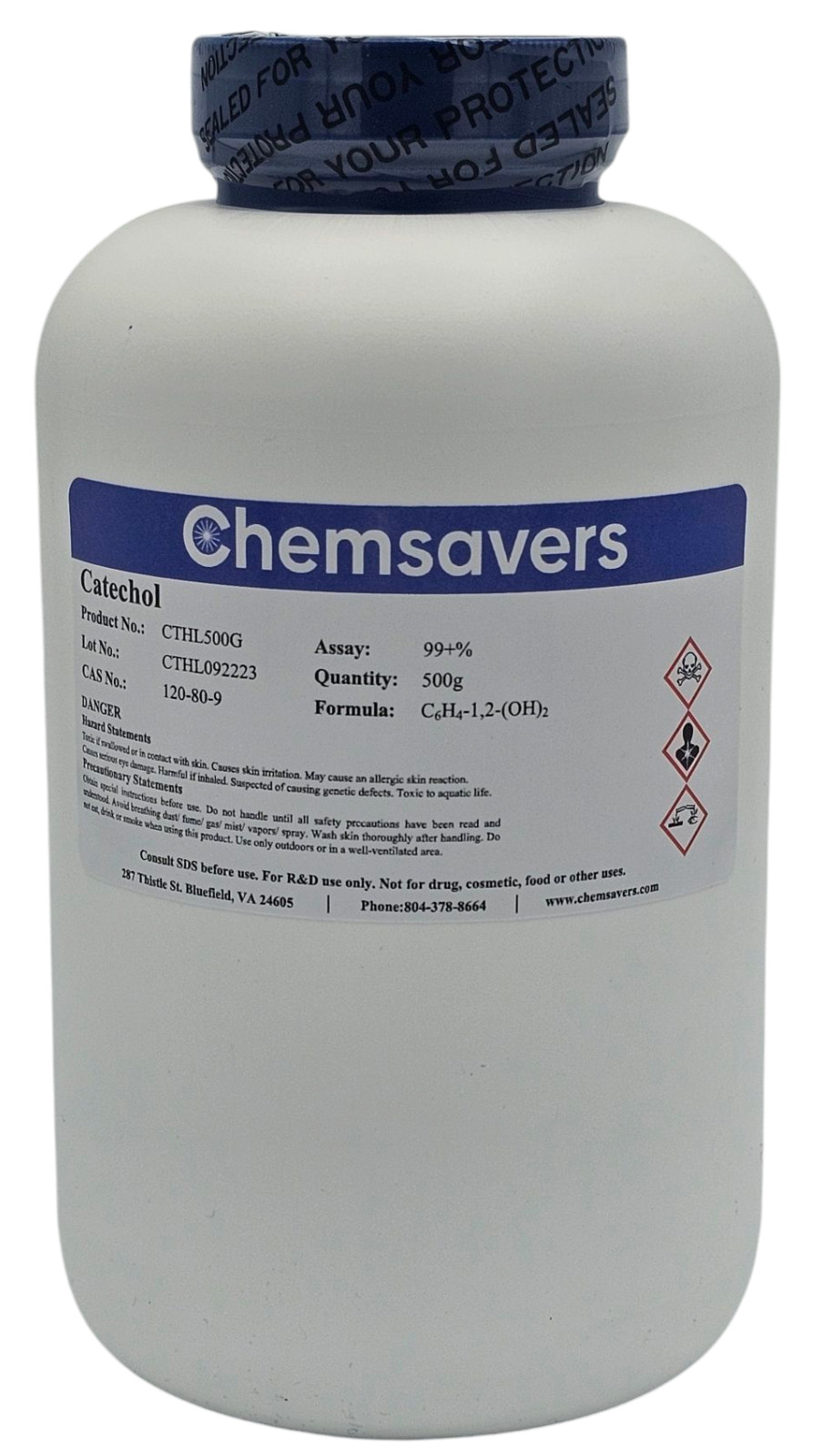 Catechol, 99+%, 500g