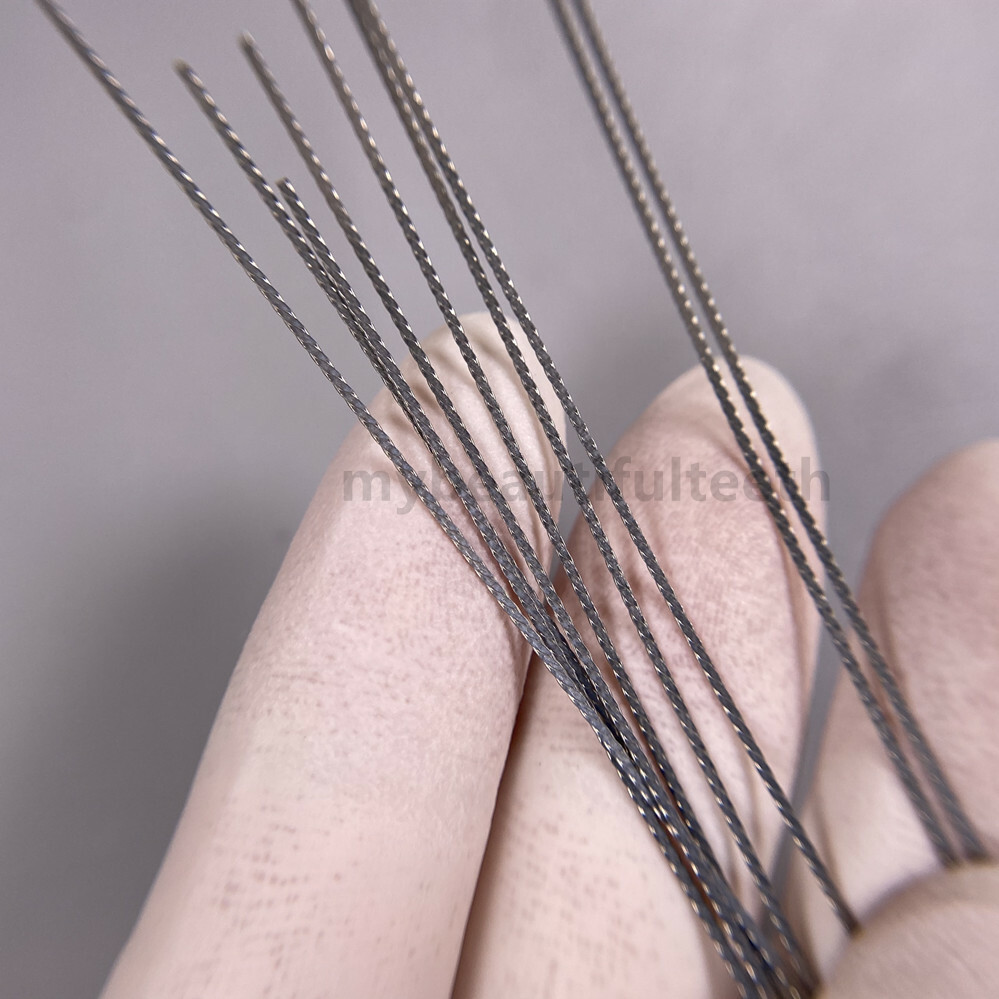 Dental Lingual Retainer Wire Flat Twist Wires Twisted Lingual Brackets S.S