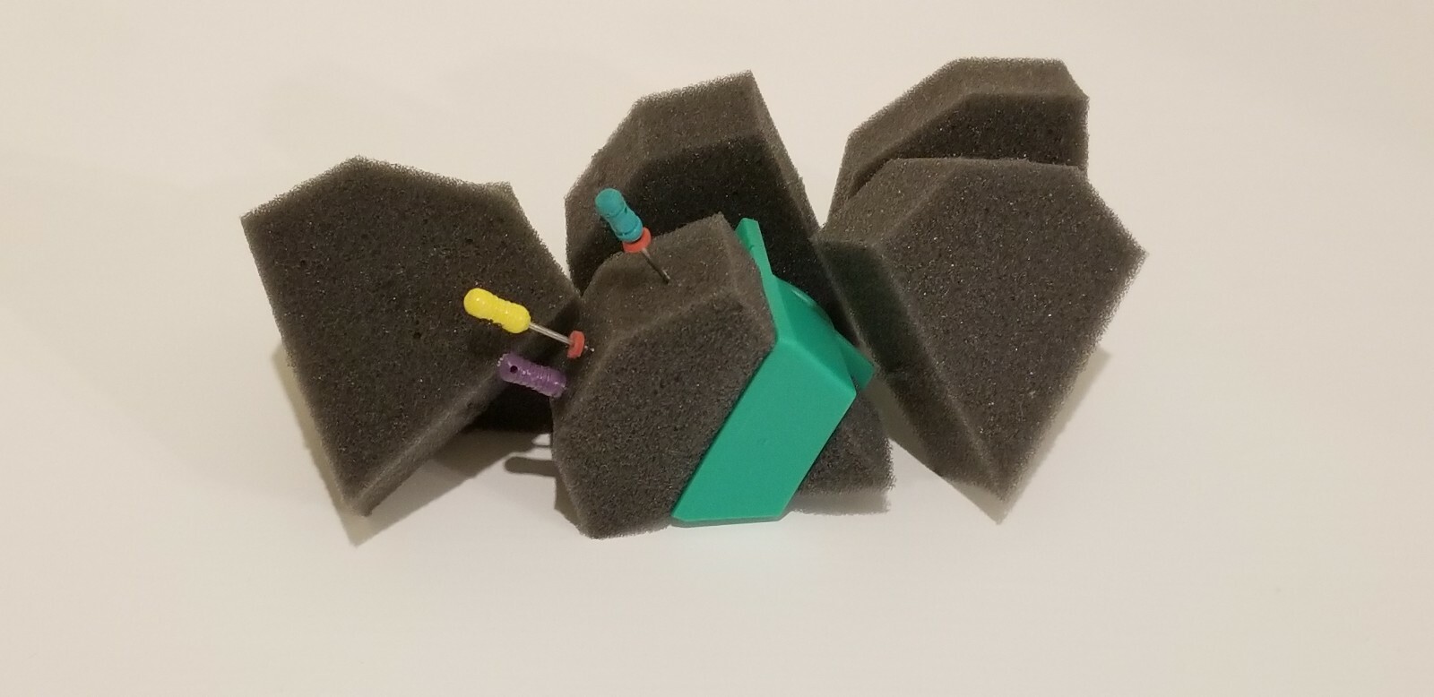 480 Gray Dental Endodontic triangular sponges Inserts USA Made