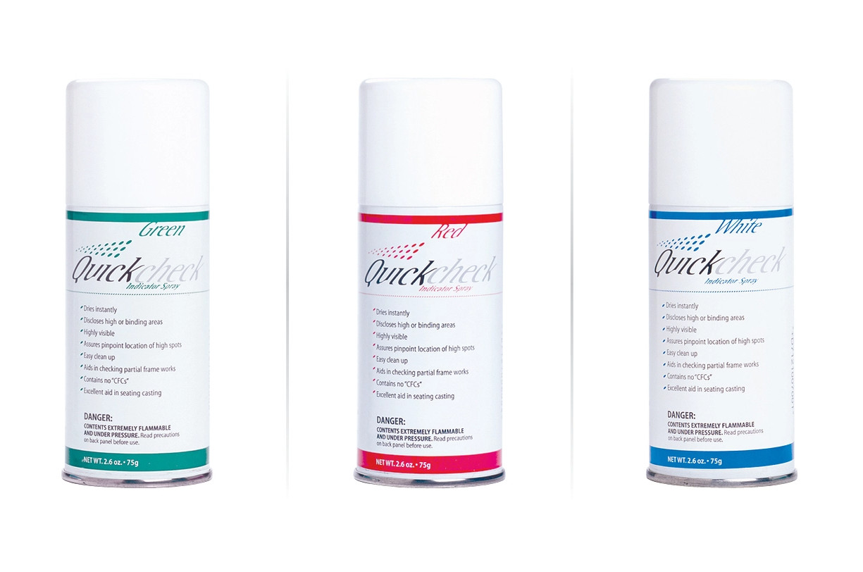 Vacalon Quickcheck Dental Indicating Spray Multi Color 75g Canister Item #10060