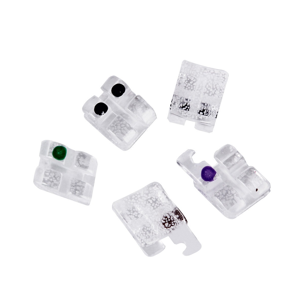 Dental Orthodontic Monocrystalline Sapphire Ceramic Brackets Roth/MBT .022/018