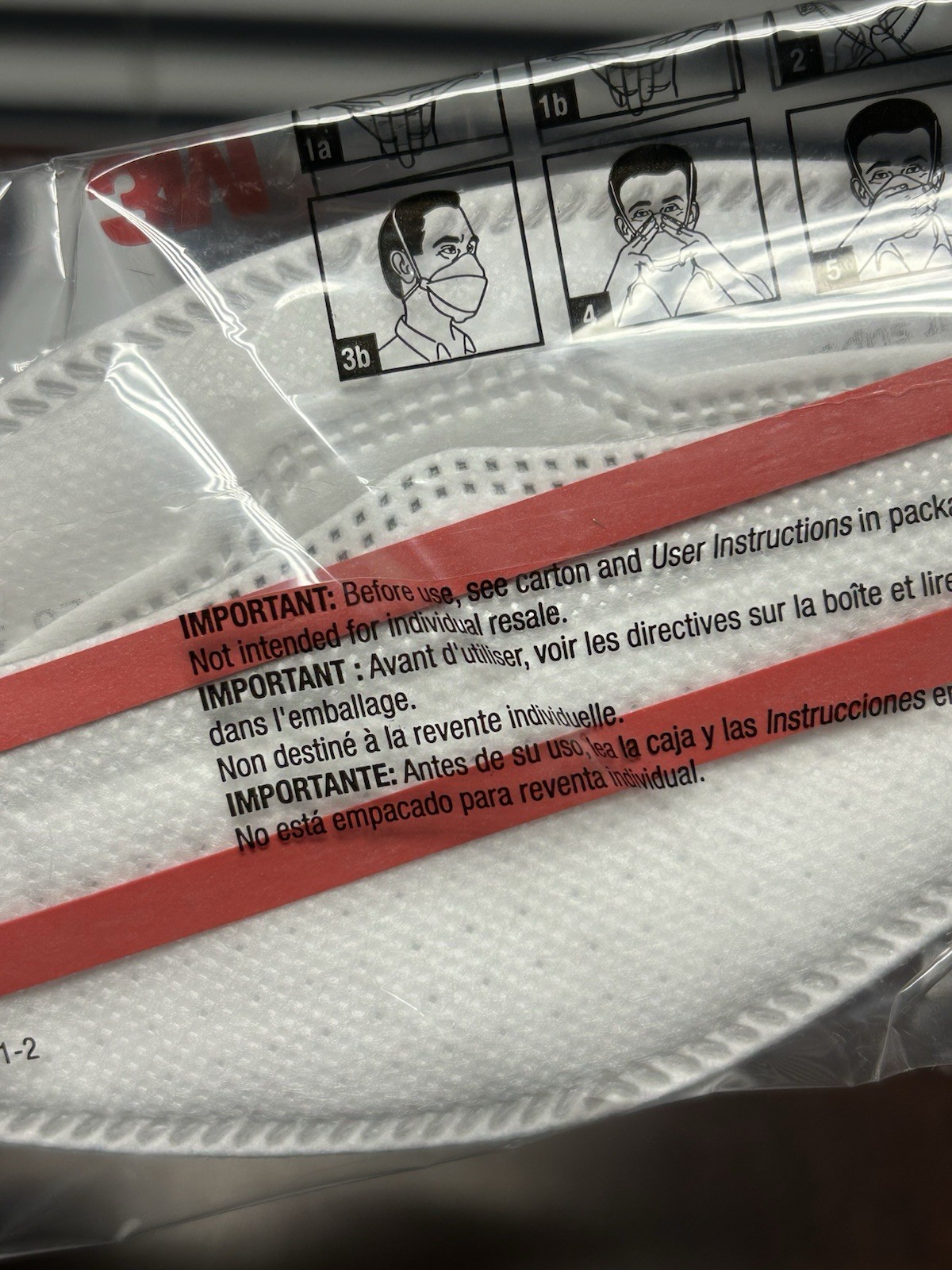 (50) Pack 3M Aura 1870+ N95 Face Mask Particulate Respirators NIOSH