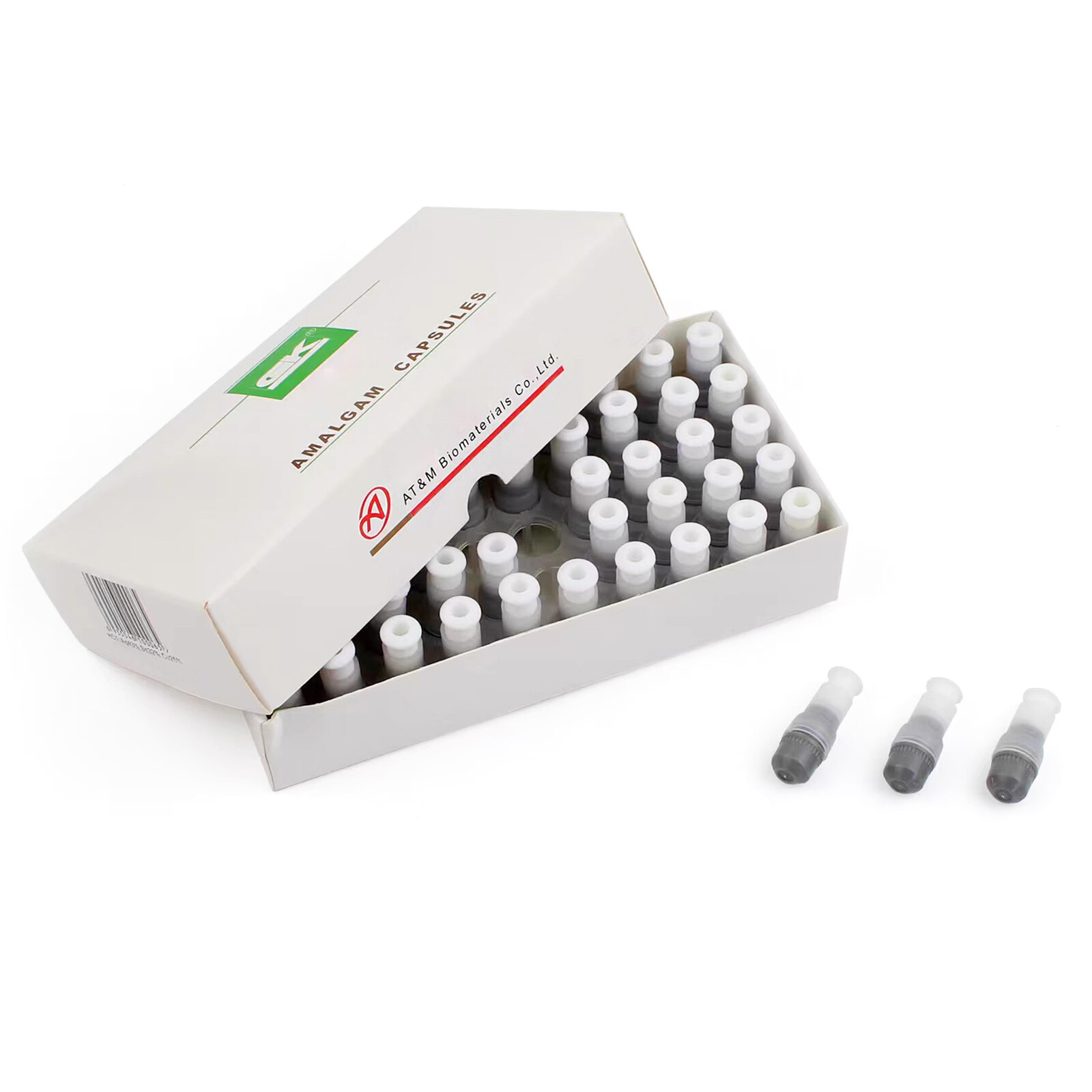 50 Capsules Dental Alloy Amalgam, 1/2 Spill Regular Set, Non-Gamma 2 ,Zinc Free