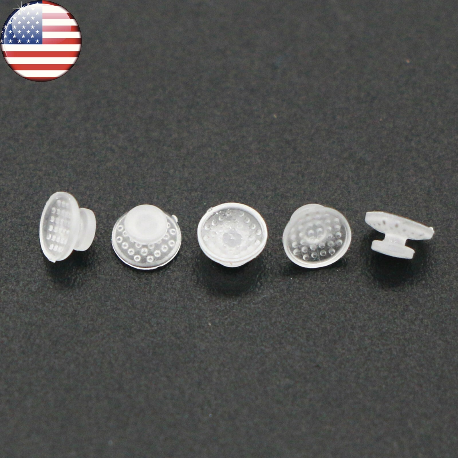 US 10 Packs Dental Orthodontic Lingual Buttons Bondable Round Base Ceramic/Metal