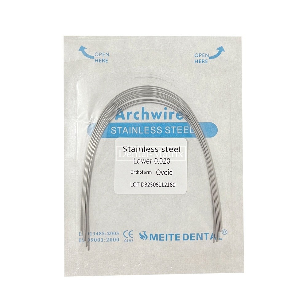 100 Pcs Dental Ortho S.S Arch Wire Round Rectangular Stainless Steel Wires Ovoid