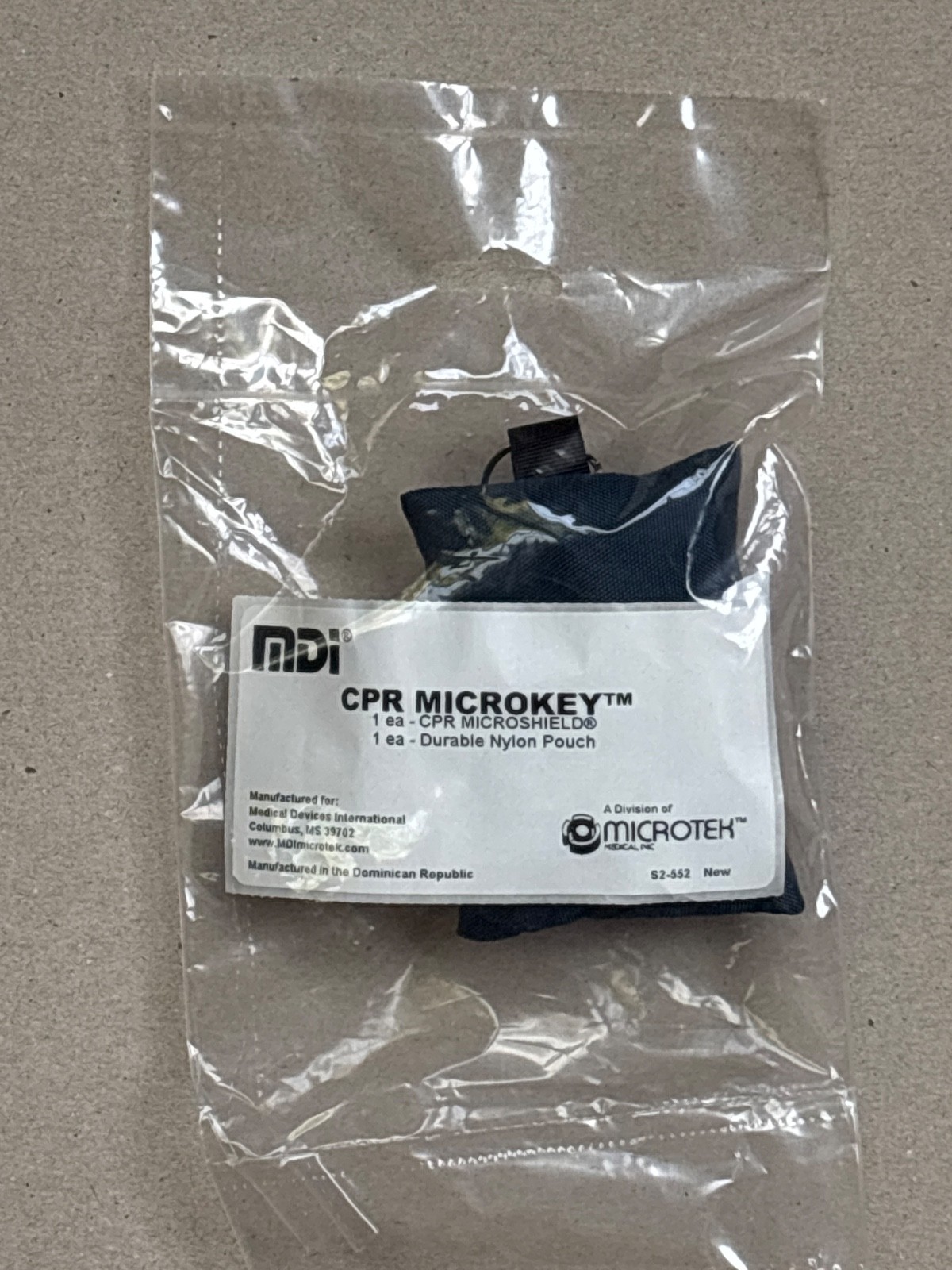 MDI MicroKey CPR Safety Microshield SEALED set of 4