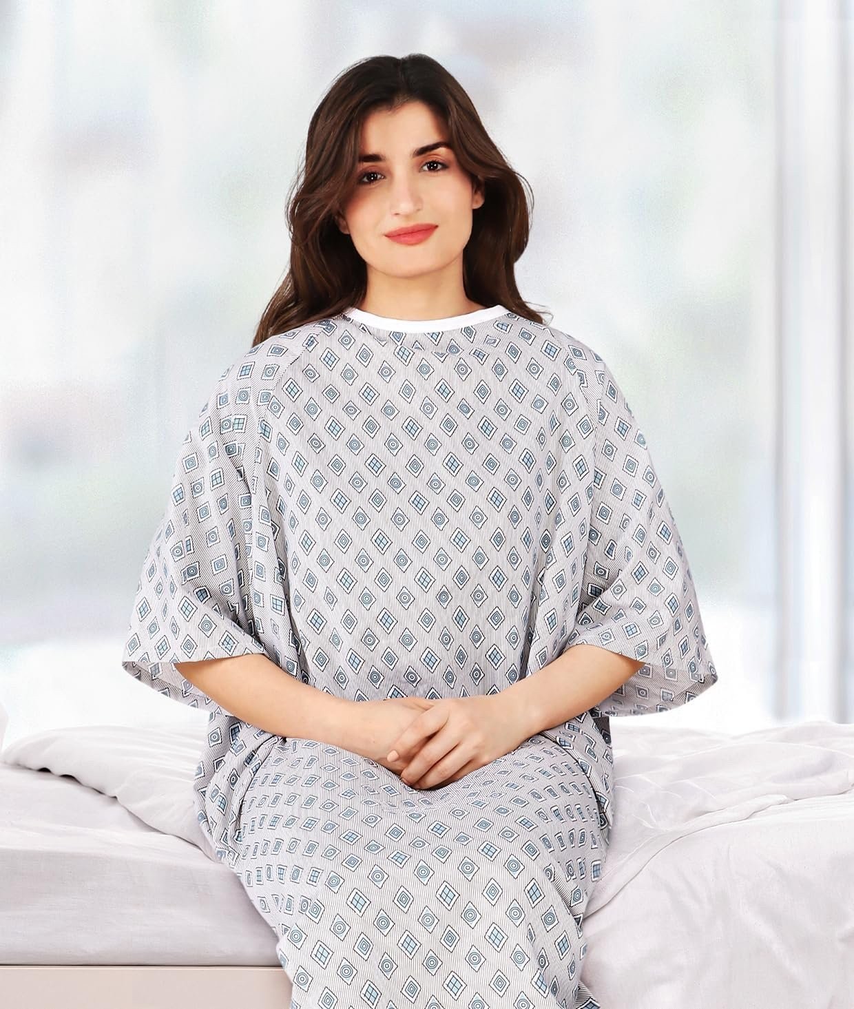 Utopia Care 4 Pack Unisex Hospital Gowns, Long Length Patient Gowns with Back…