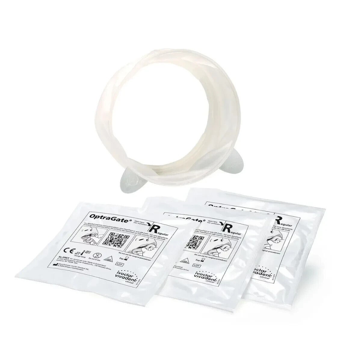 Ivoclar Optragate Dental O Shape 3D Mouth Opener Lip Cheek Retractor Latex Adult