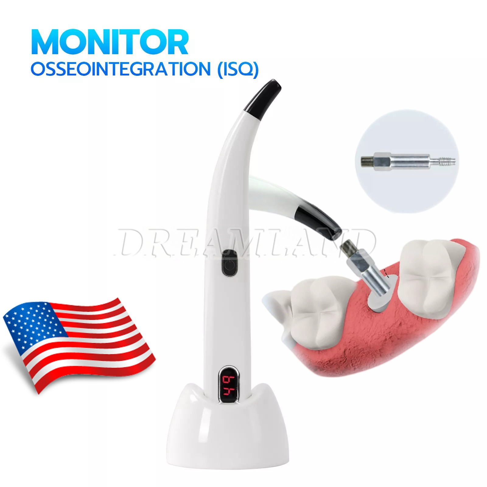 SKYSEA Dental Monitor ISQ Osseointegration RFA Inplant Stability Test Unit US
