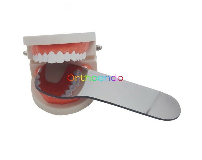 1Set/5Pc Dental Ortho Mouth Mirror Intraoral Photographic Reflector Glass Mirror