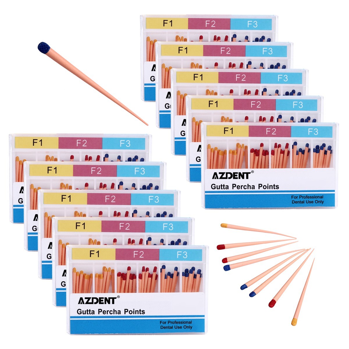 Dental Endo Root Canal Files 25mm/21mm #15-40/Absorbent Paper/Gutta Percha Point