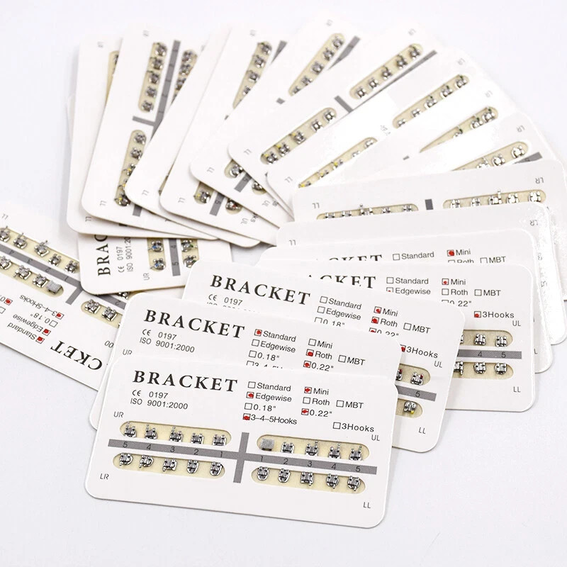 Dental Orthodontic Metal Bracket Braces Edgewise Roth/Mini/Standard 018/022 Slot